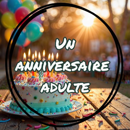 Vignette animation d'anniversaire pour adultes