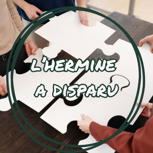 l'hermine a disparu jeux coopératif d'enquête et de défis